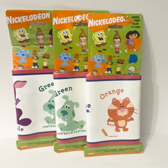 Vtg 2003 Nickelodeon Blues Clues Wallcovering Decorative Borders Lot of 3 - Picture 1 of 16